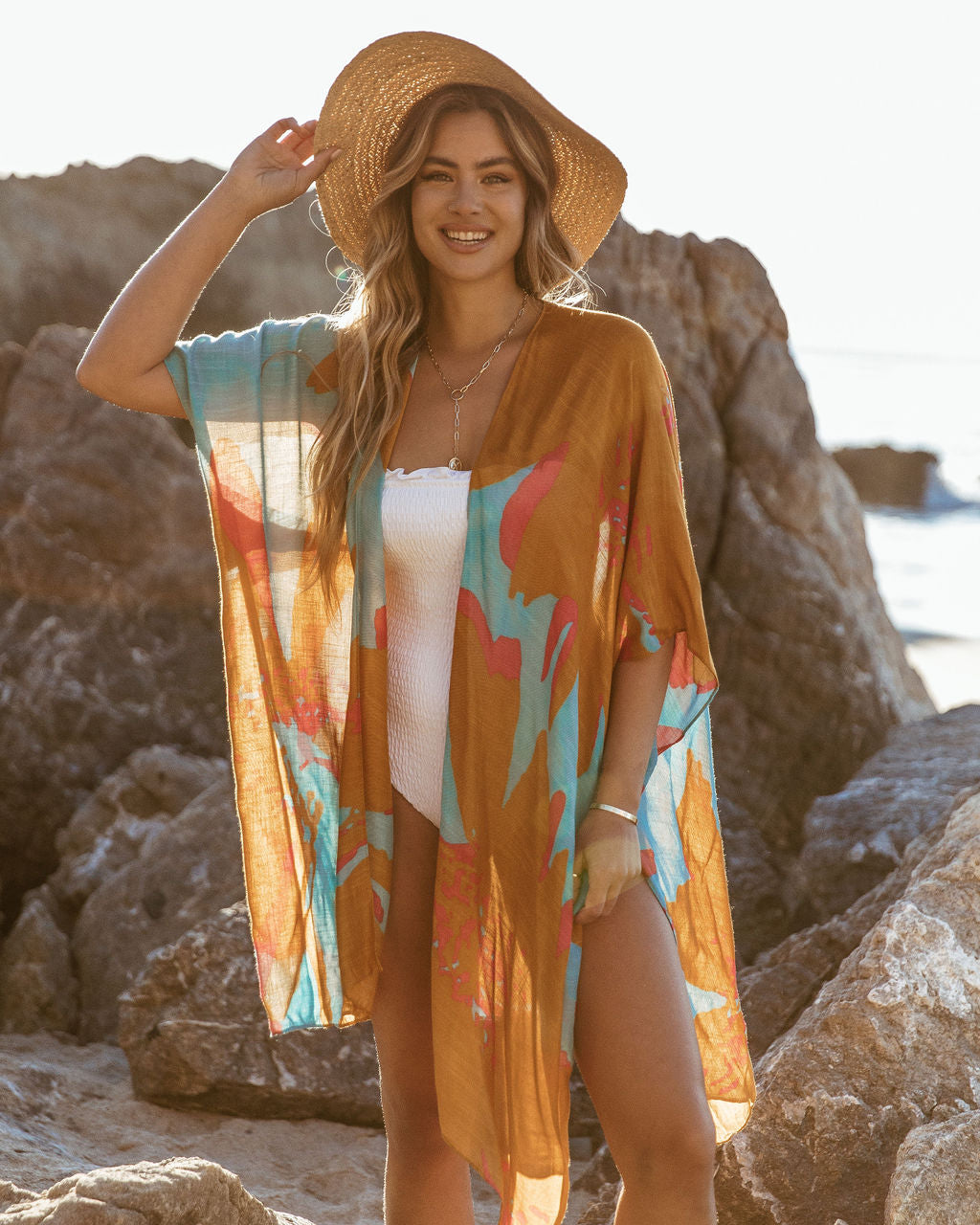 Lilith Printed Kimono - Maui