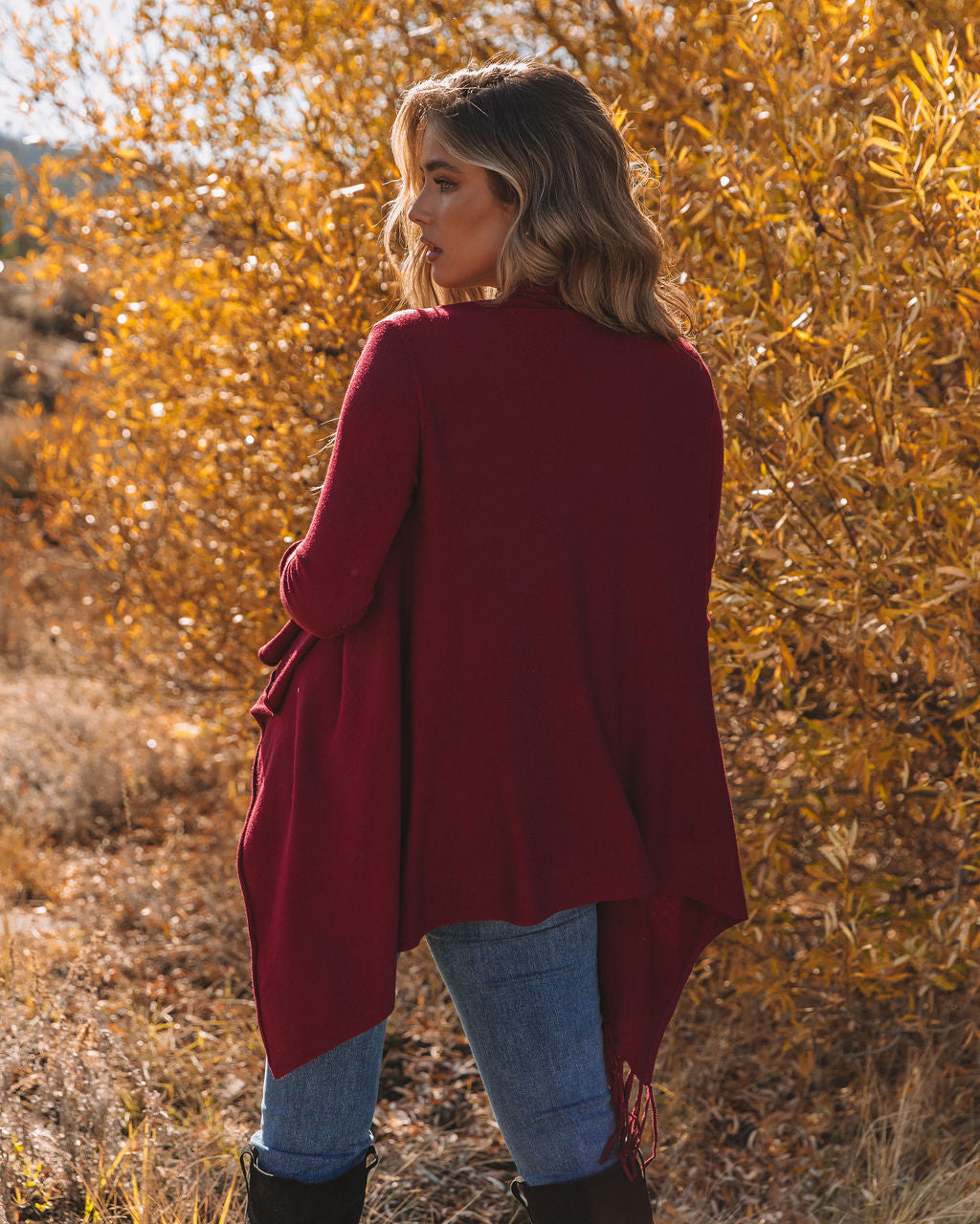 Shawl Fringe - Merlot