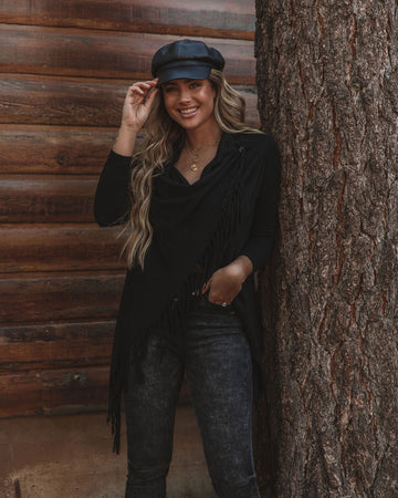Shawl Fringe - Black