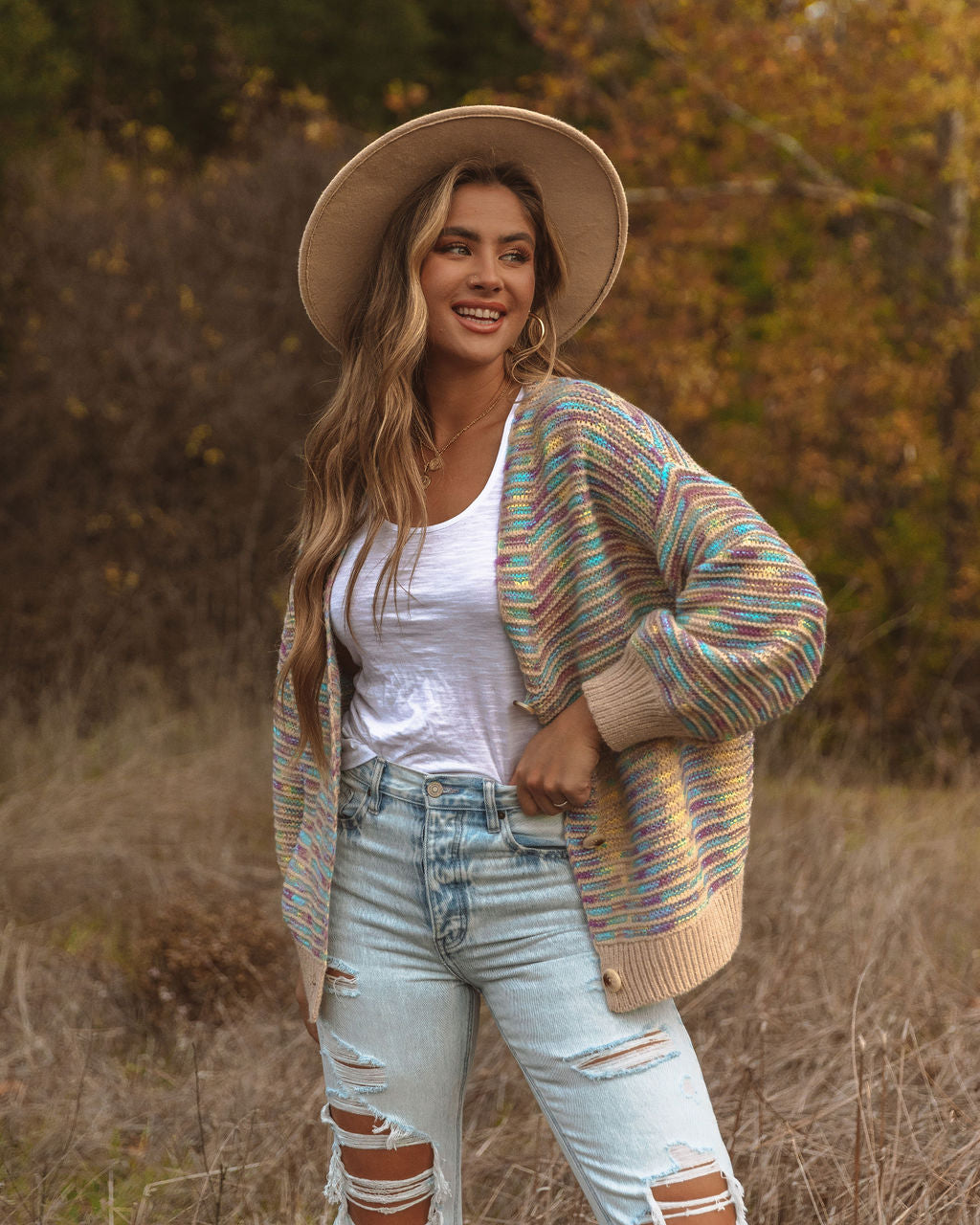 Lazaro Button Front Knit Cardigan