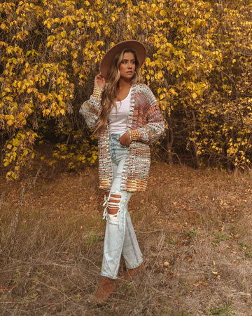 Nuri Cotton Blend Pocketed Knit Cardigan