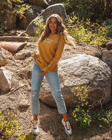 Living On The Bright Side Cotton Blend Pullover