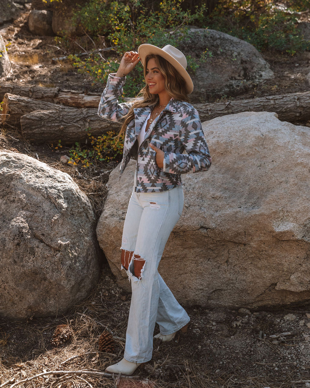 Norinne Pocketed Woven Moto Jacket