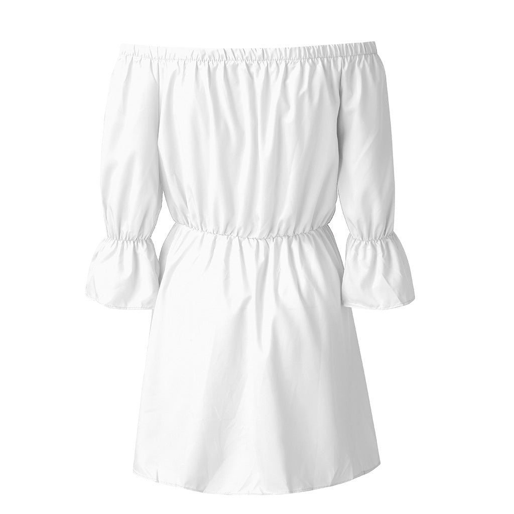 Shanie Ruffle Off The Shoulder Dress