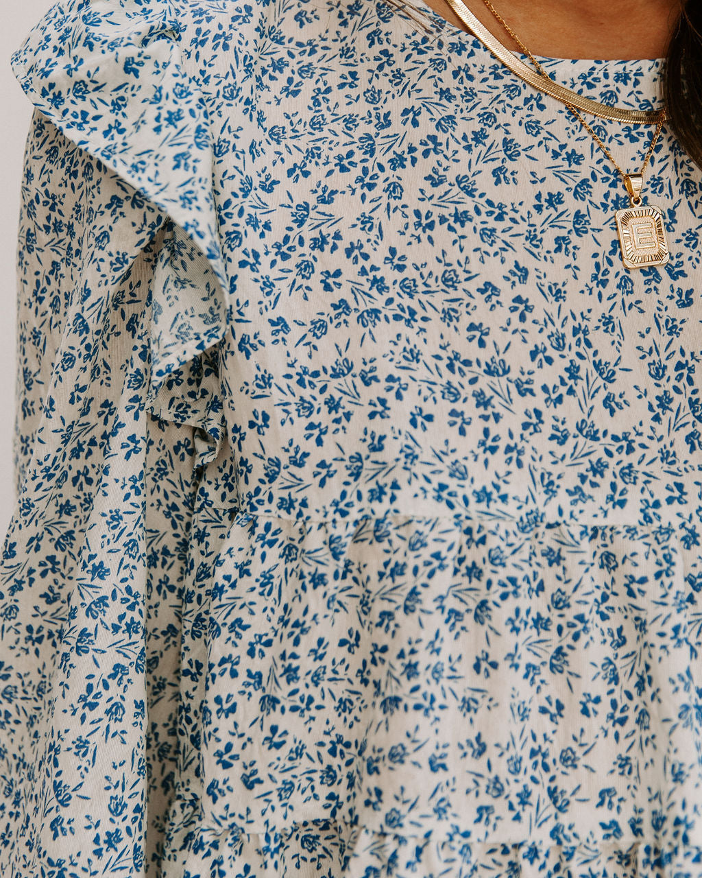 Haiden Smocked Floral Ruffle Blouse