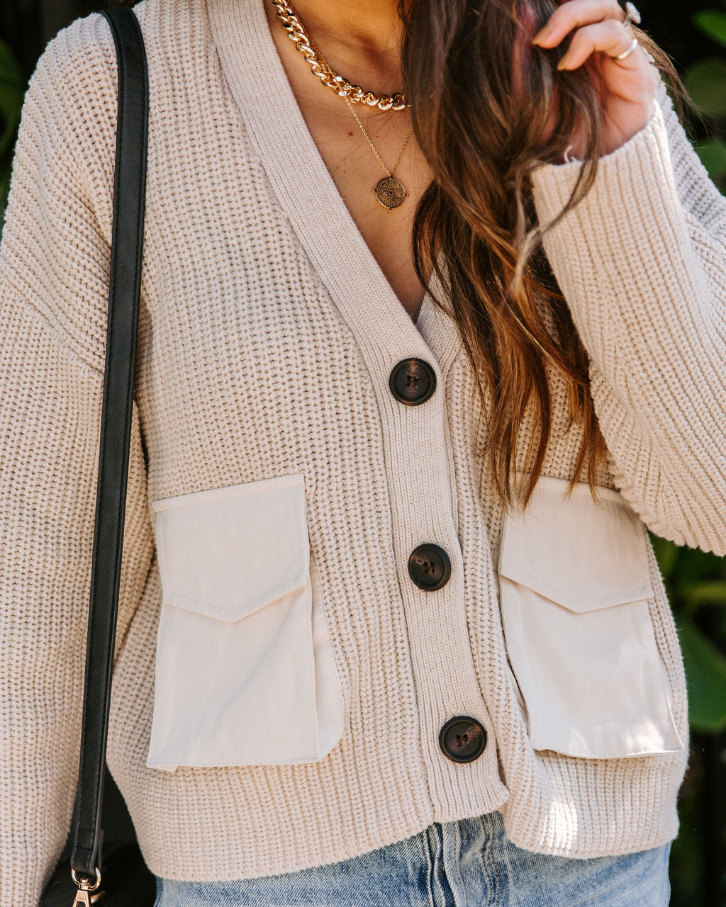 Fulsome Pocketed Button Front Cardigan