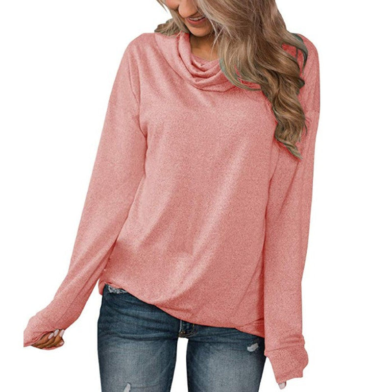 Kylie Cotton Cowl Neck Dolman Sweatshirt - Off White