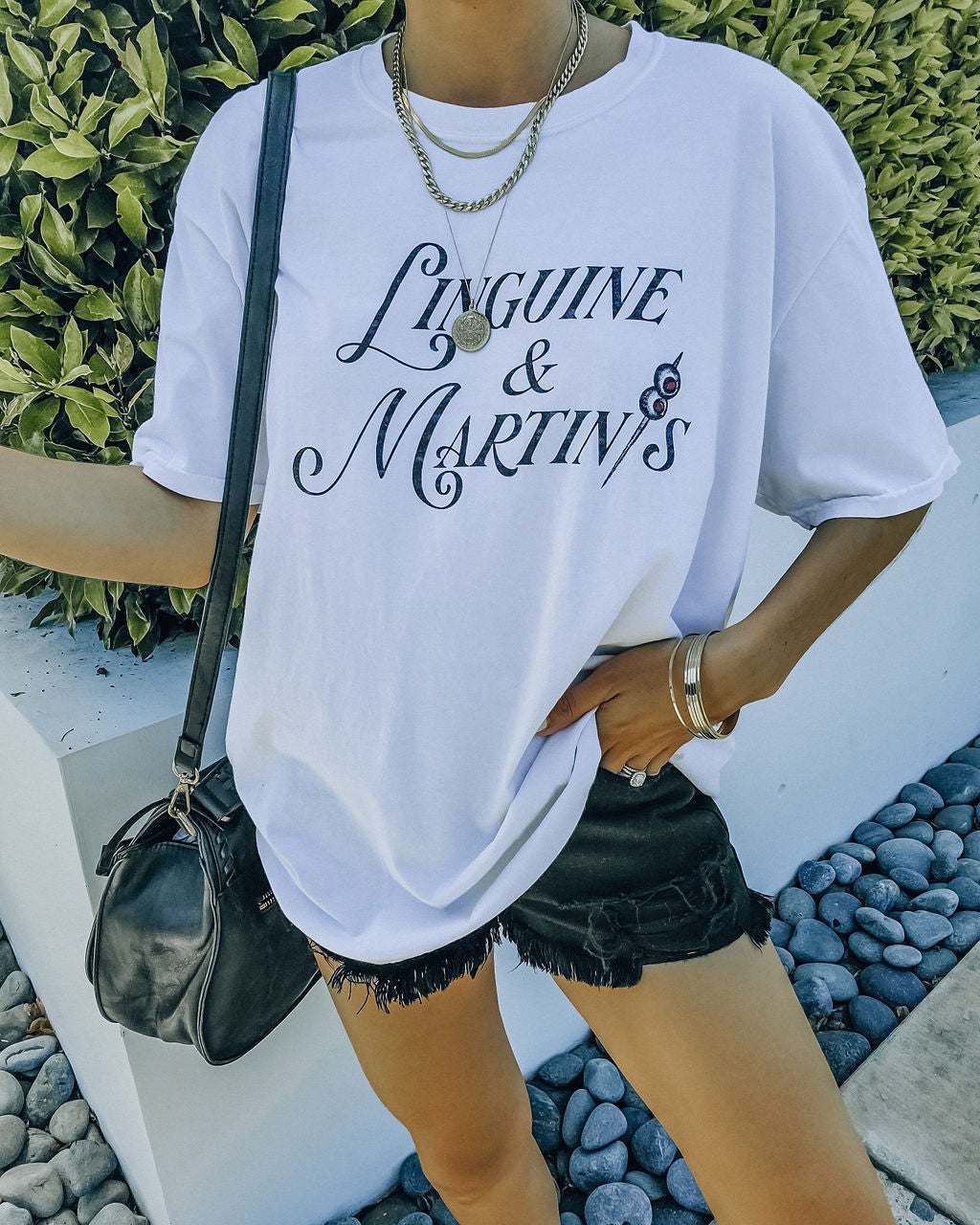 Linguine And Martinis Cotton Relaxed Tee