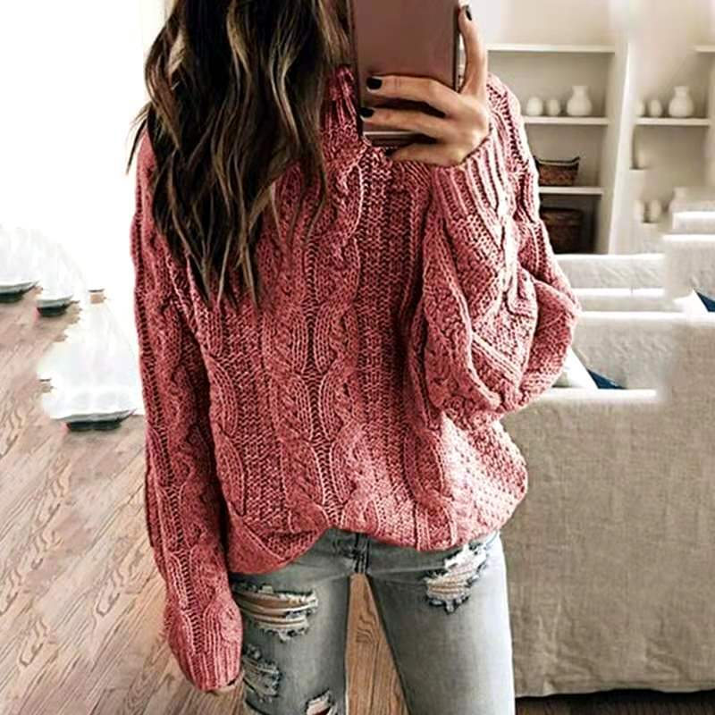 Painted Gold Cable Knit Sweater
