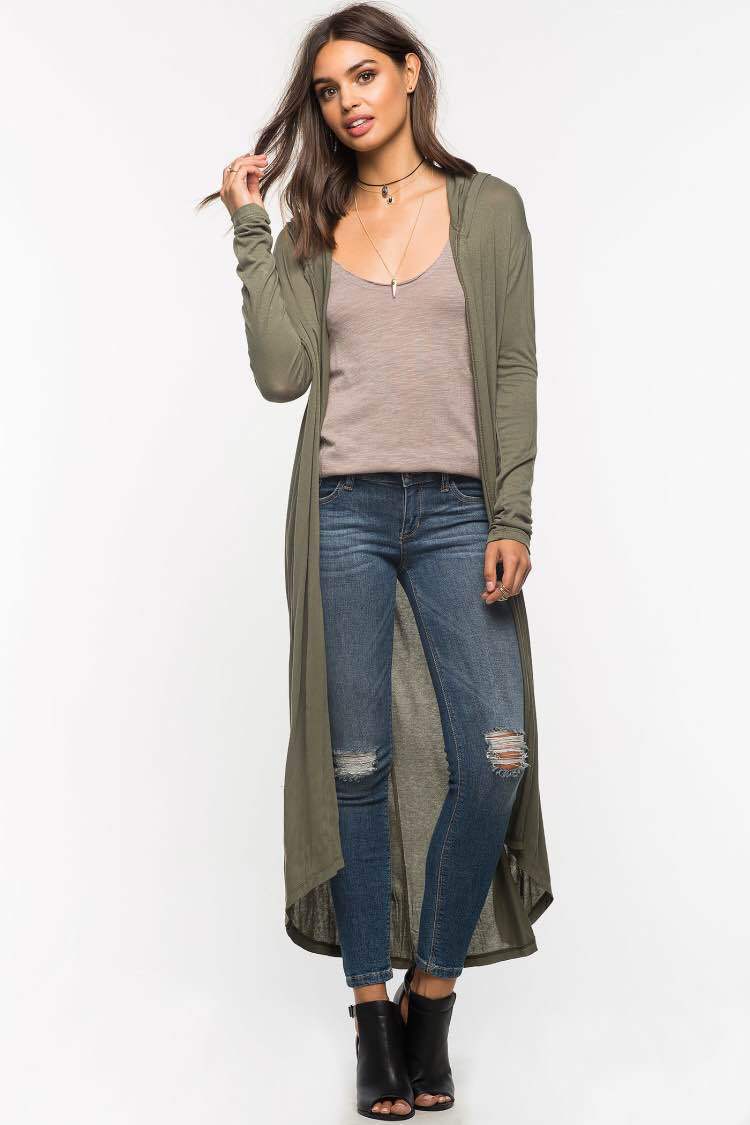 Mitchell Pocketed Knit Cardigan - Olive