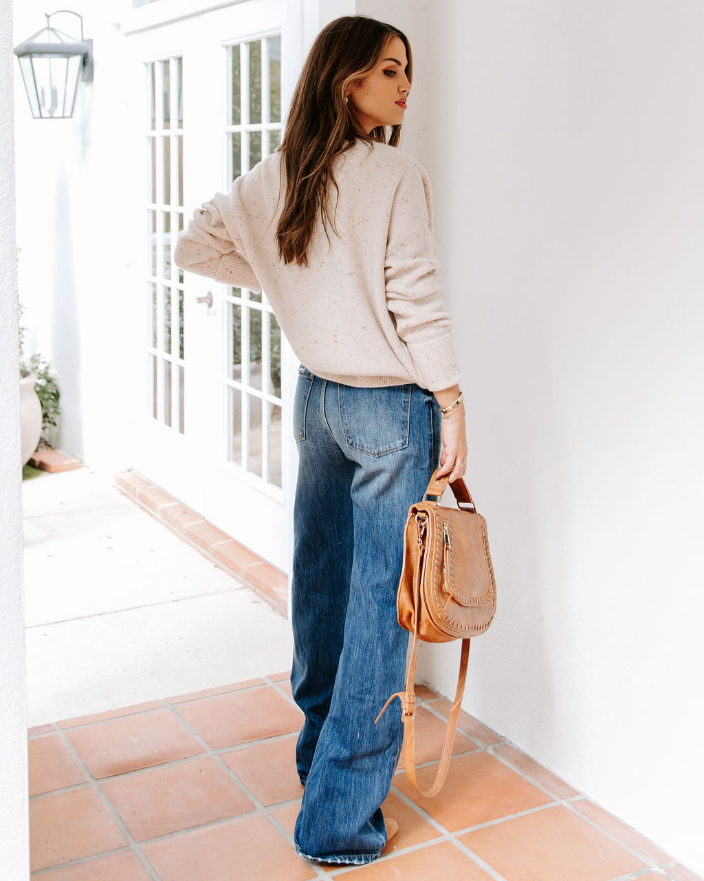 Maylee Speckled Knit Sweater