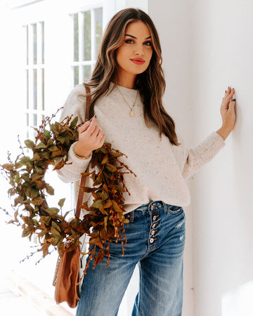 Maylee Speckled Knit Sweater