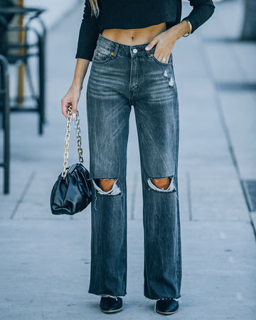 Lawrence High Rise Relaxed Flare Denim