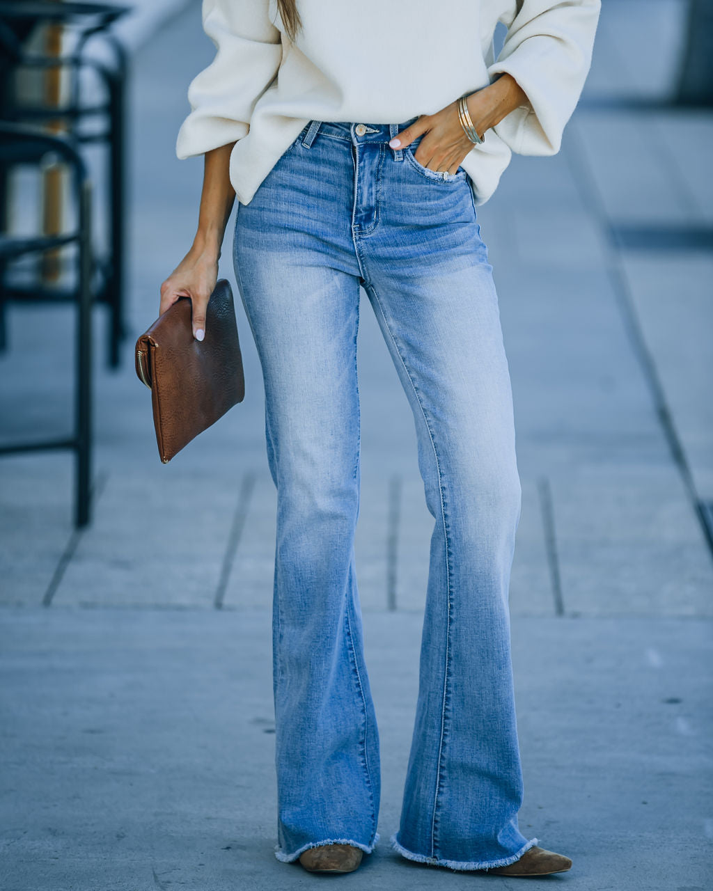 Misha High Rise Flare Denim