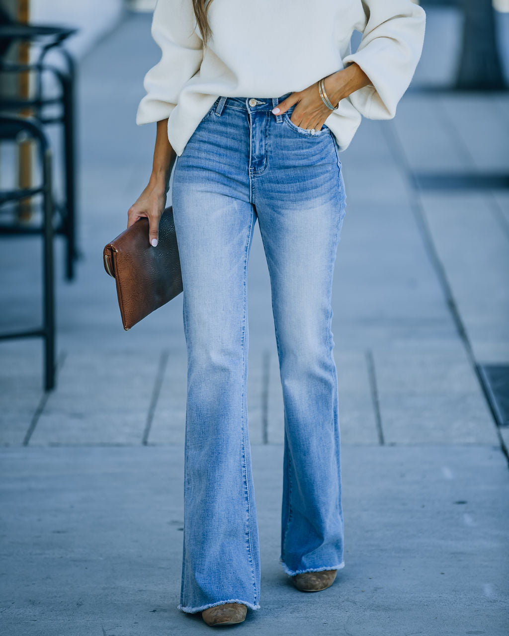 Misha High Rise Flare Denim