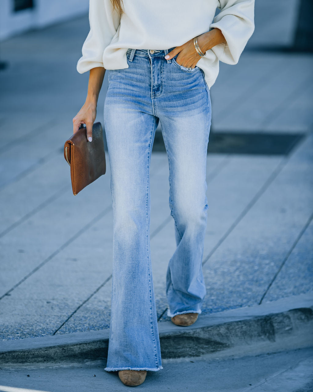 Misha High Rise Flare Denim
