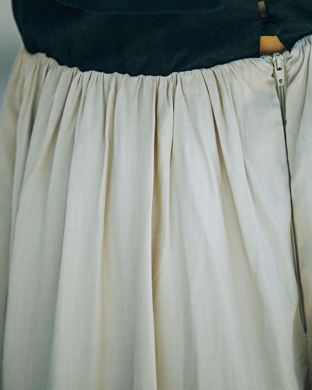 Marcellus Pocketed Colorblock Maxi Dress - Black Nude