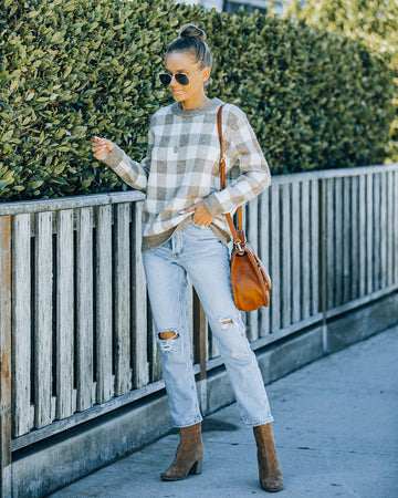 Robson Checkered Knit Sweater