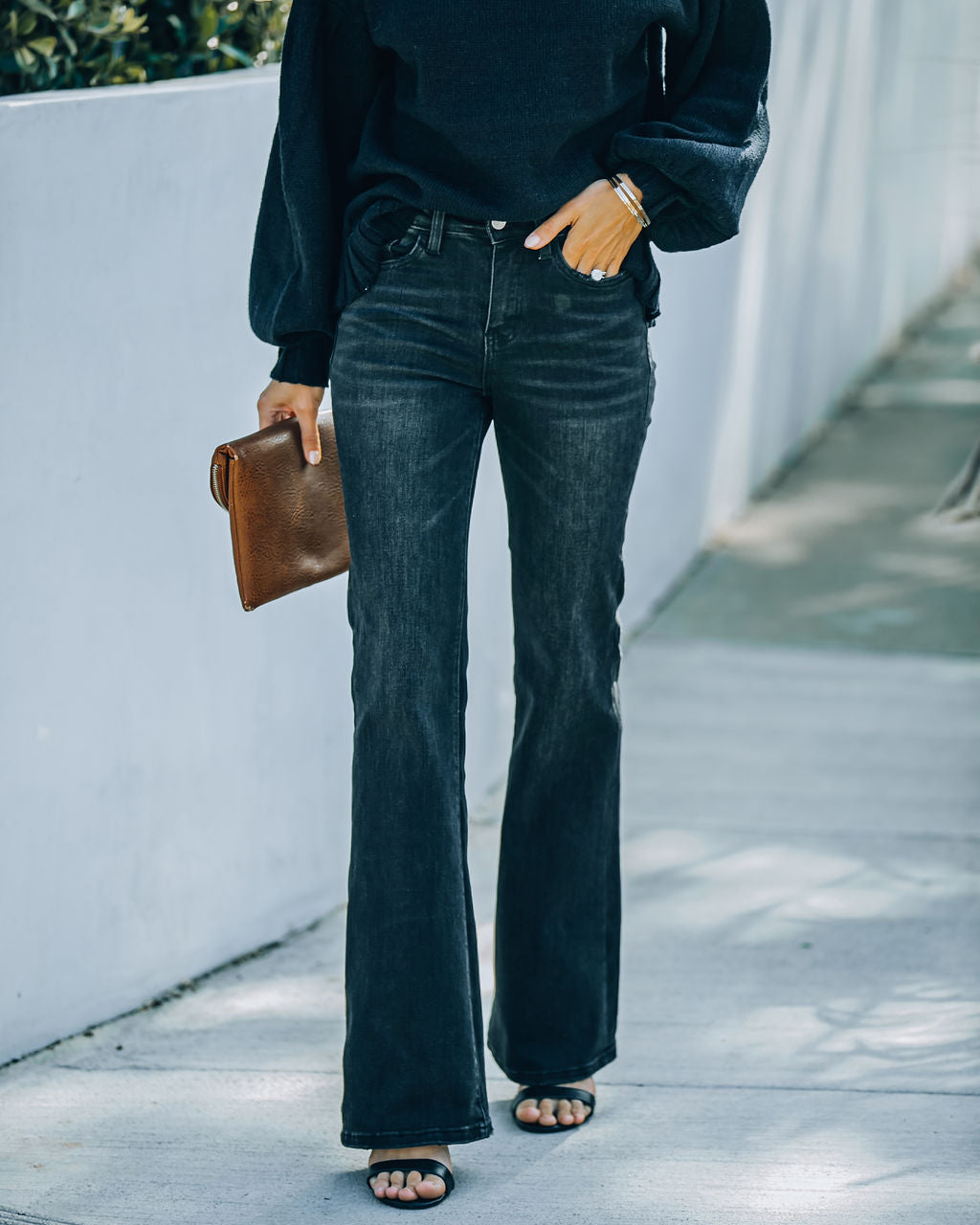 Laurel High Rise Relax Flare Denim