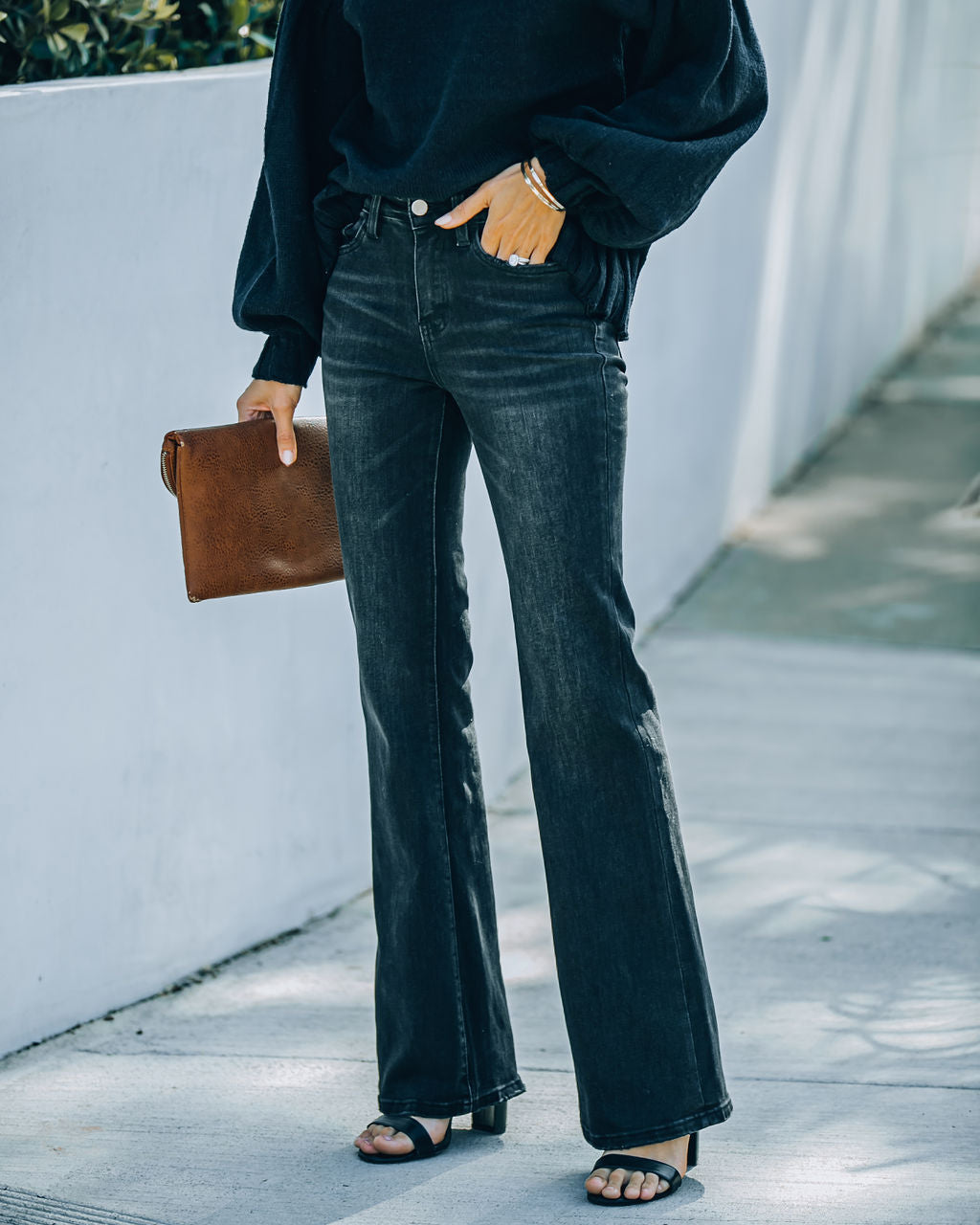 Laurel High Rise Relax Flare Denim