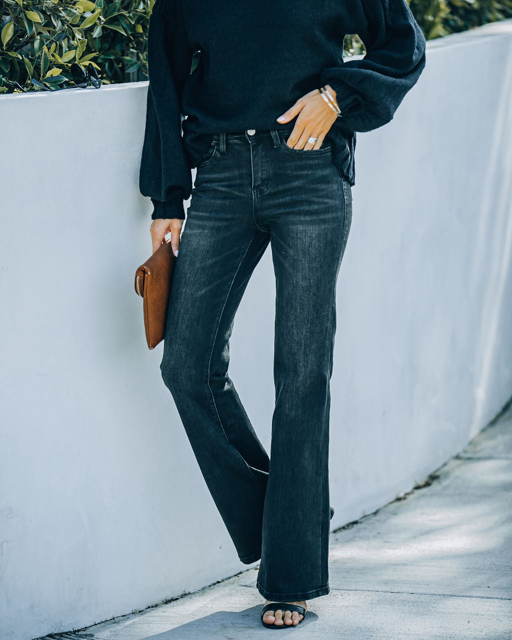 Laurel High Rise Relax Flare Denim