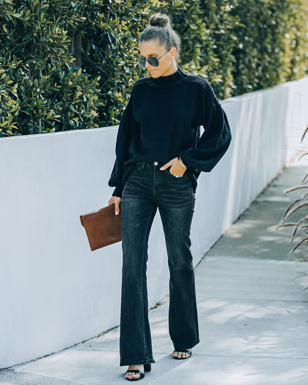 Laurel High Rise Relax Flare Denim