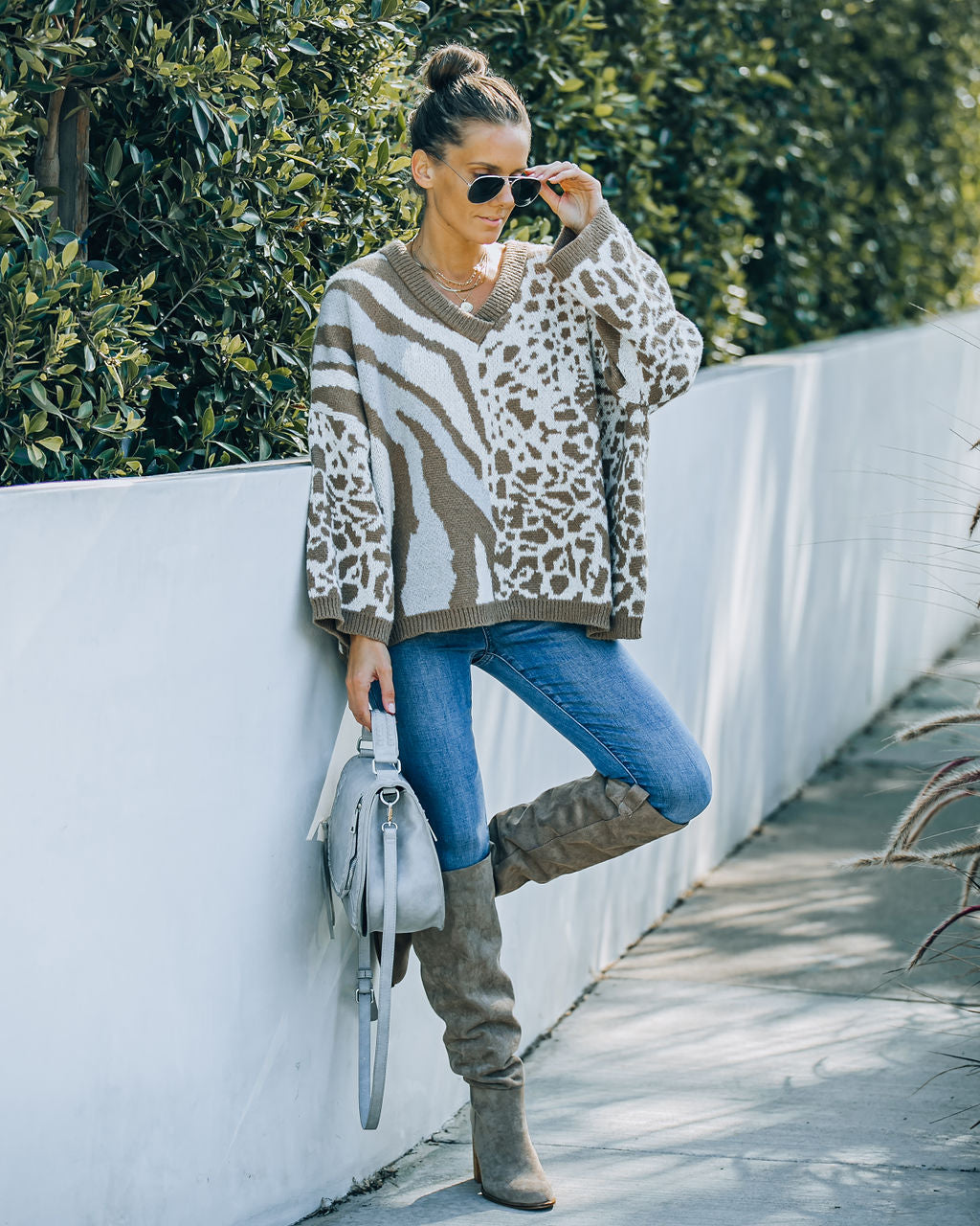 Round The Bend Relaxed Knit Sweater