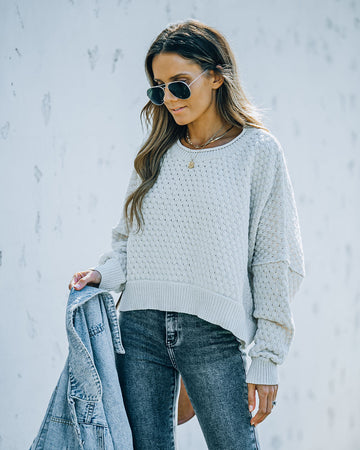 Maizy Crop Knit Sweater
