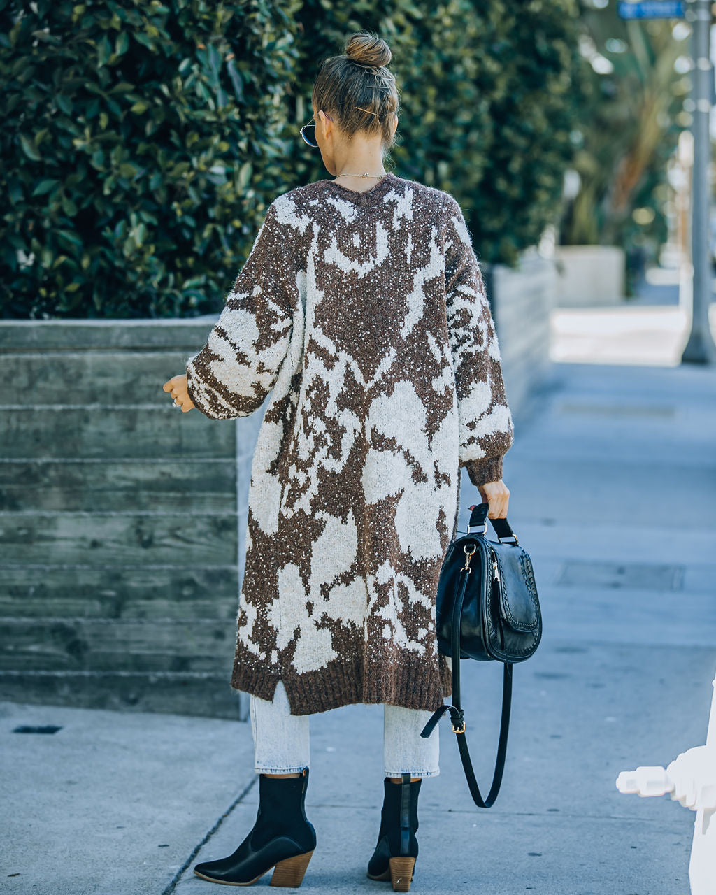 Merced Knit Duster Cardigan - Chocolate