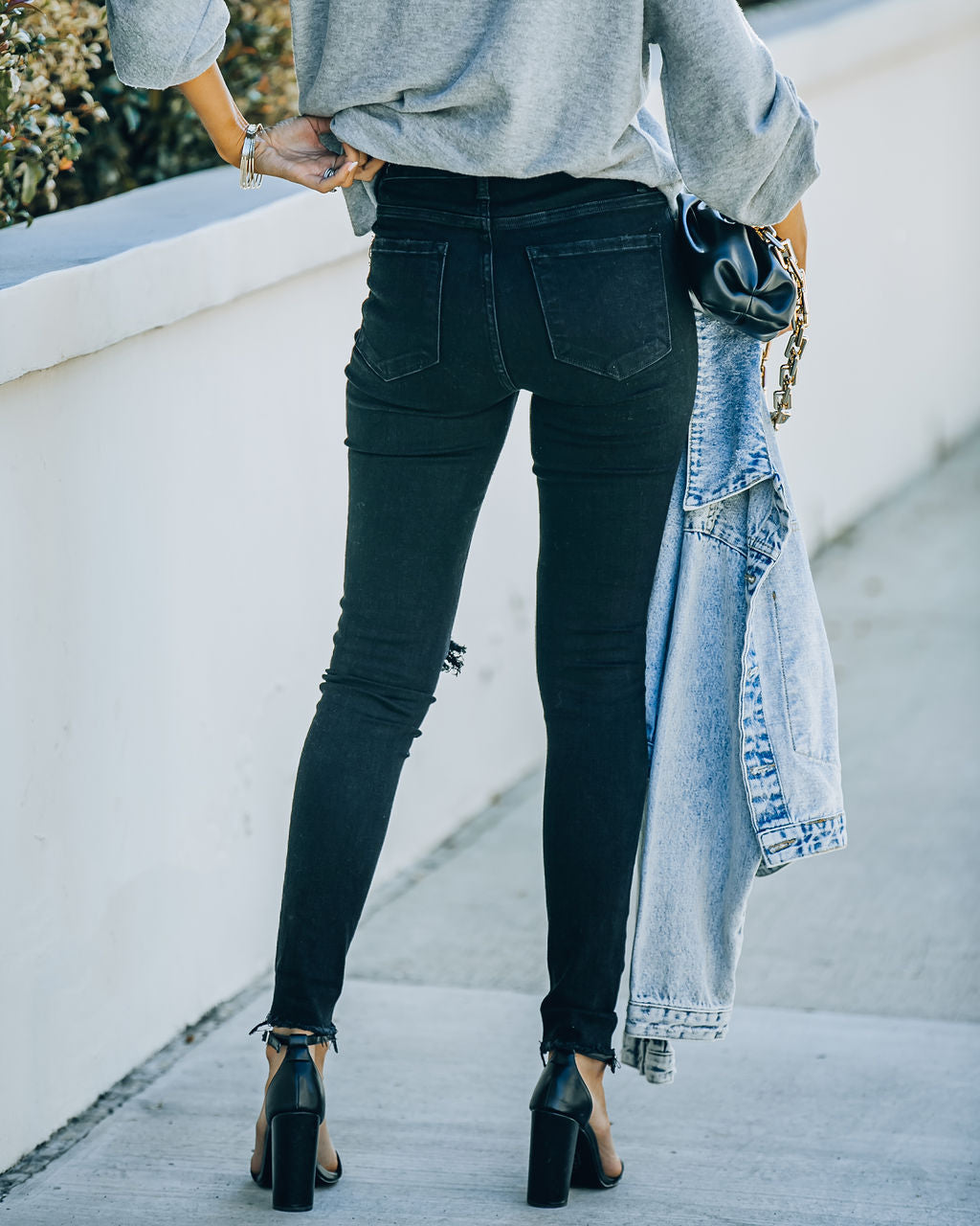 Orion High Rise Distressed Skinny