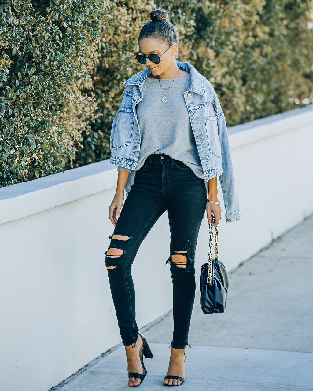 Orion High Rise Distressed Skinny