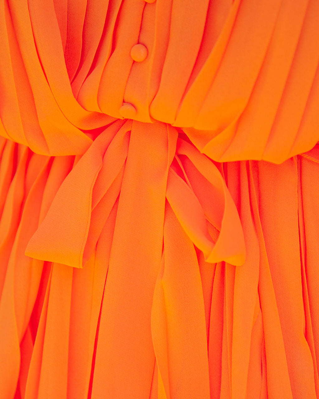 Found Love Pleated Romper - Orange