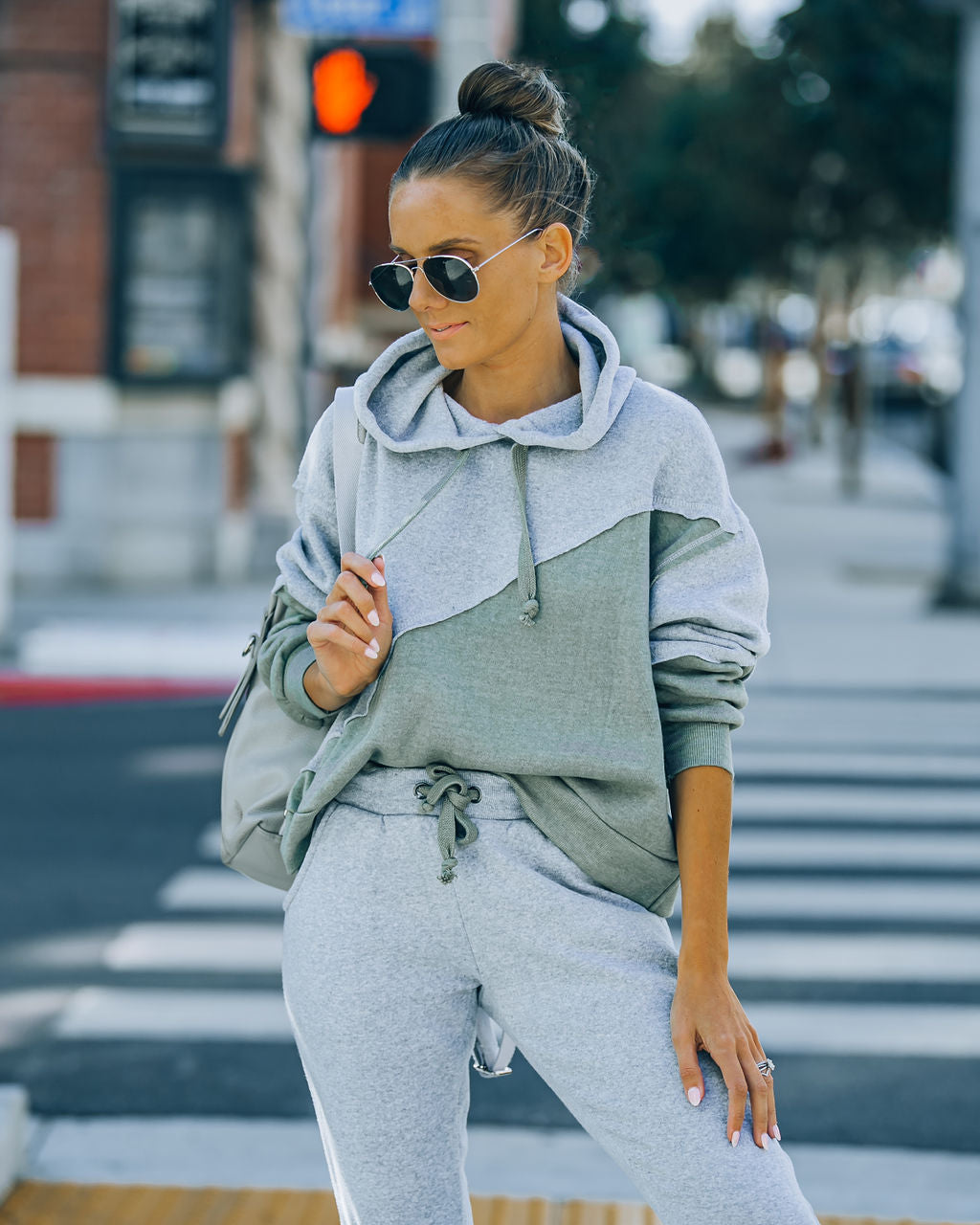 Owen Cotton Blend Colorblock Hoodie