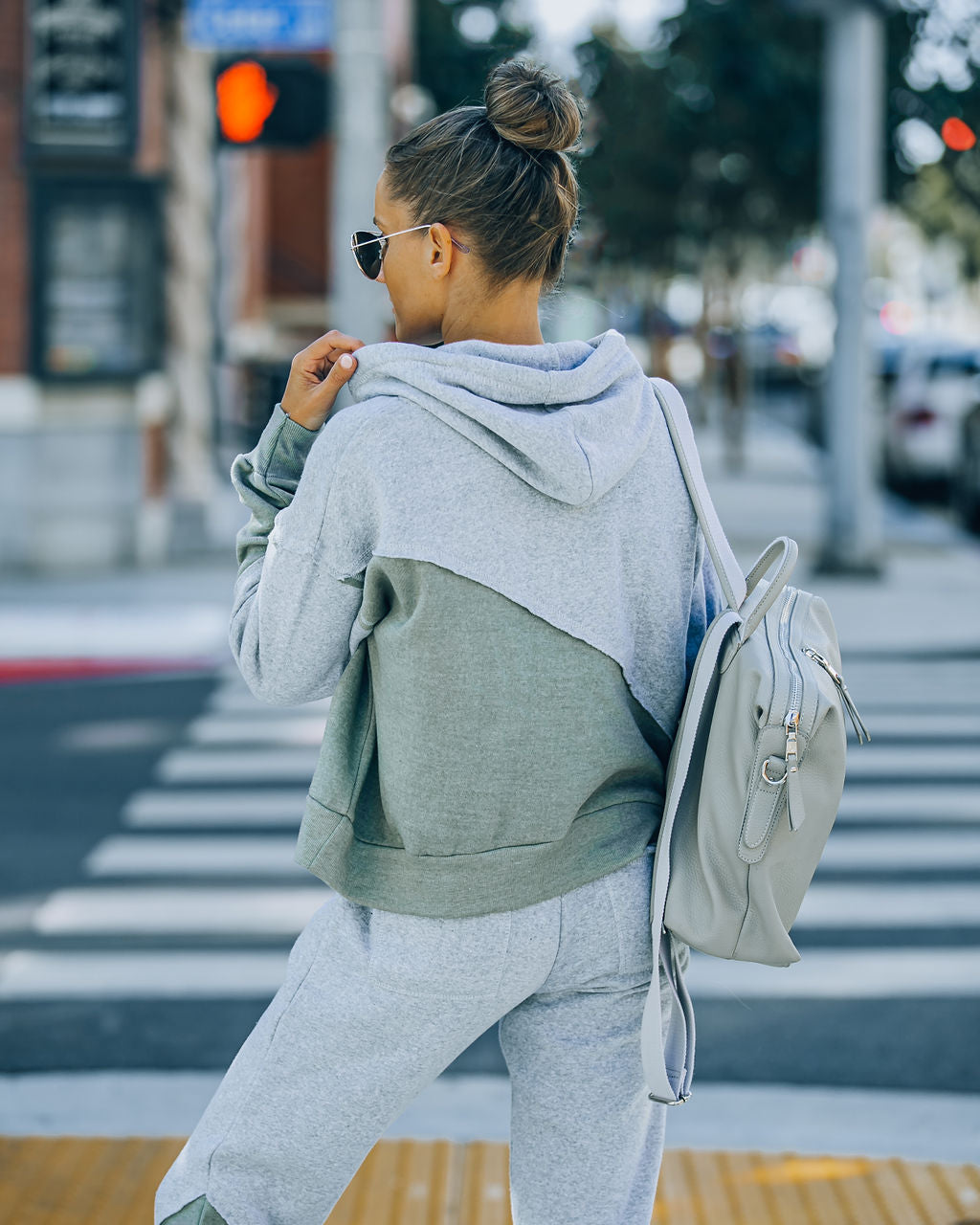 Owen Cotton Blend Colorblock Hoodie