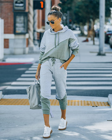 Owen Cotton Blend Pocketed Colorblock Joggers