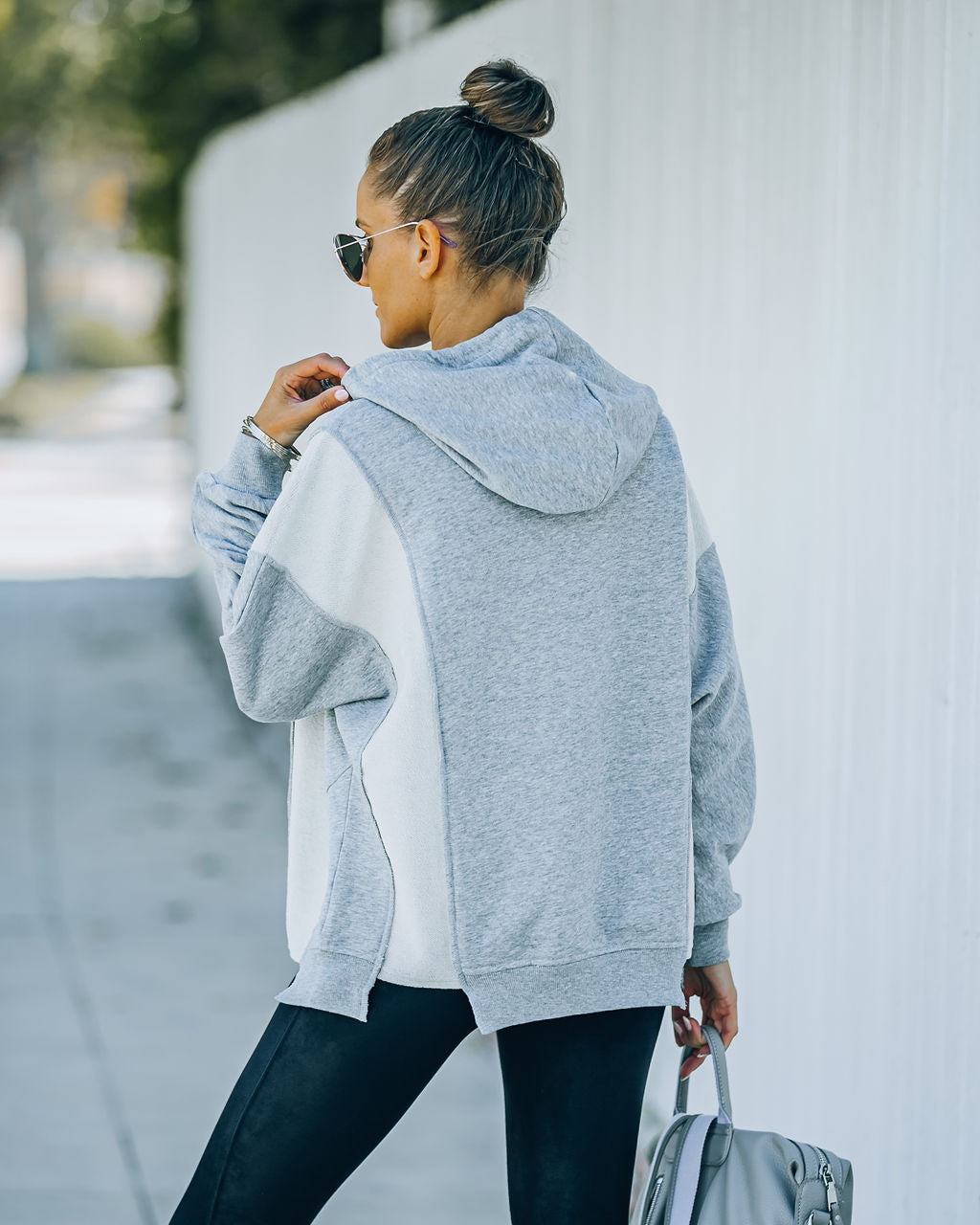 Kyrie Cotton Blend Hoodie - Heather Grey