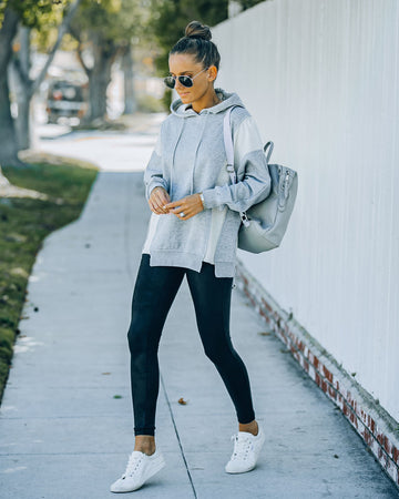 Kyrie Cotton Blend Hoodie - Heather Grey