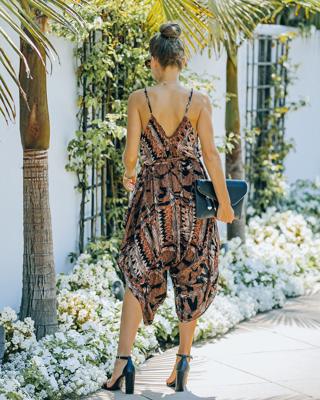 Shaine Printed Asymmetrical Jumpsuit