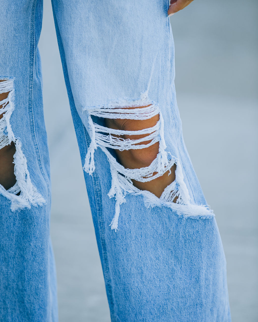 Zaya High Rise Distressed Denim