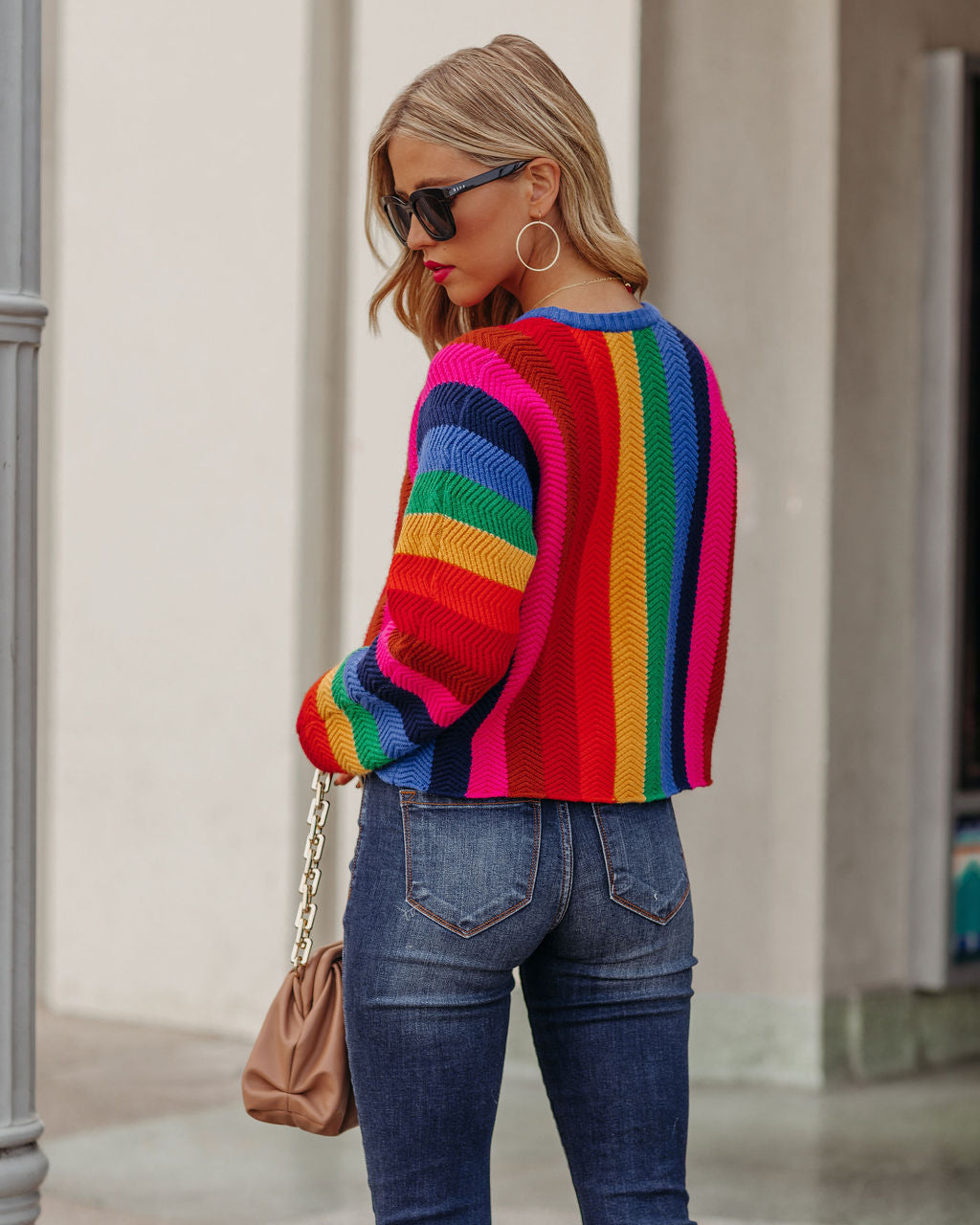 Fill With Colors Striped Knit Sweater