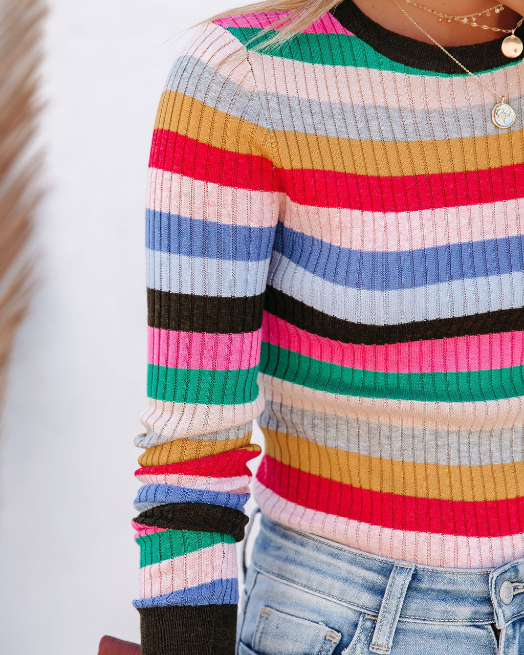 Free To Love Striped Sweater