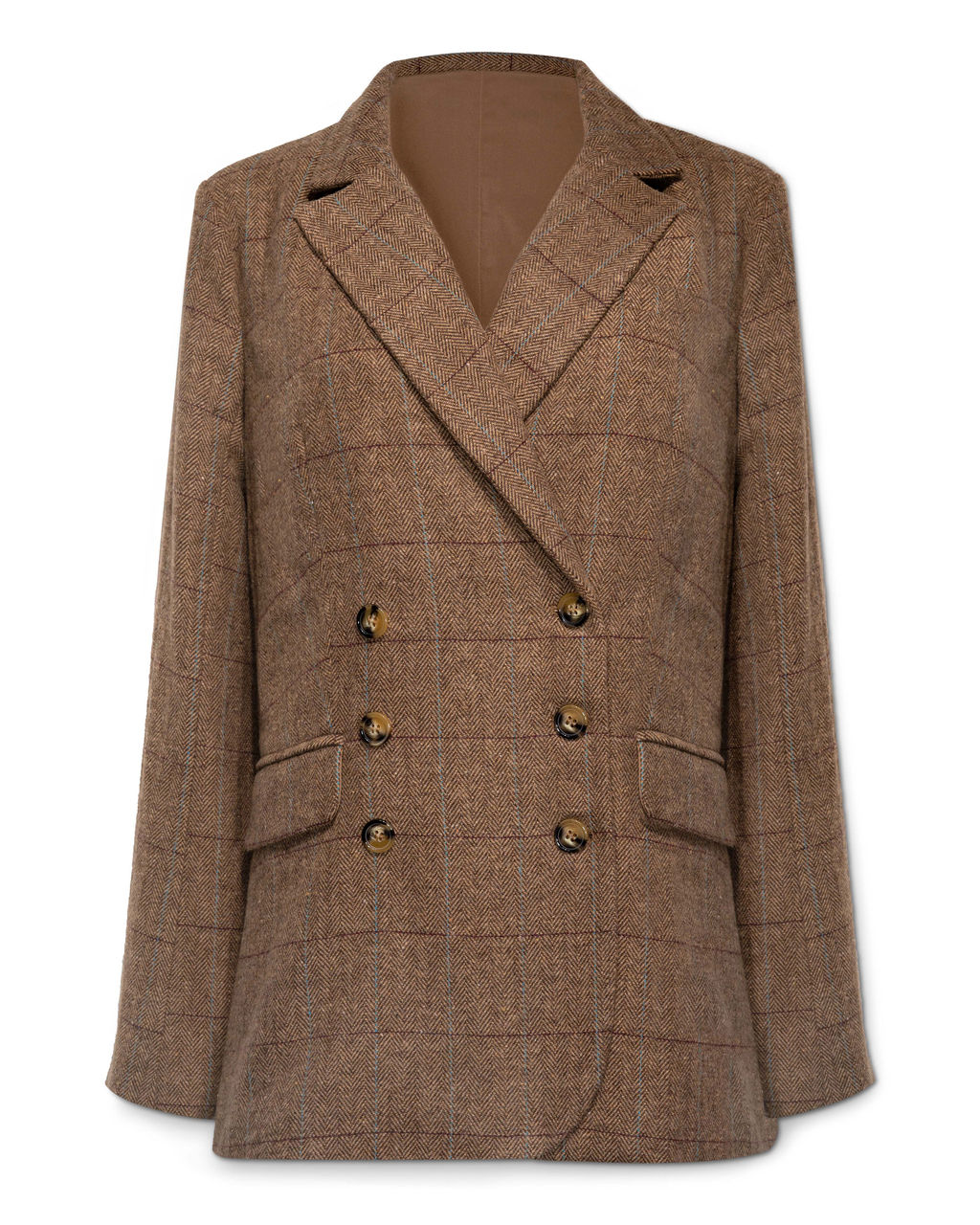 Glasgow Pocketed Herringbone Blazer
