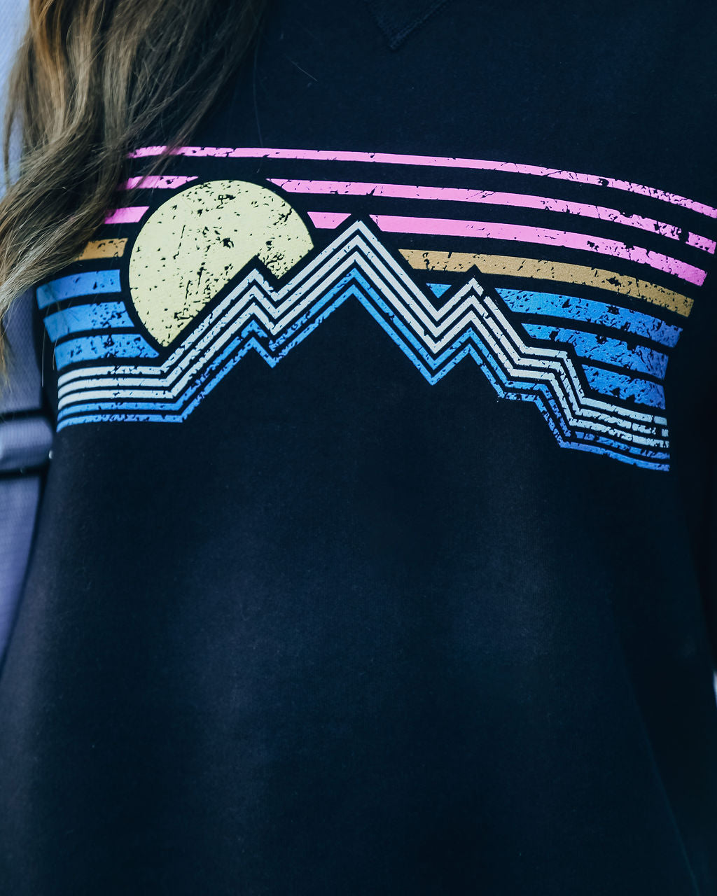 Watch The Sunset Cotton Blend Sweatshirt