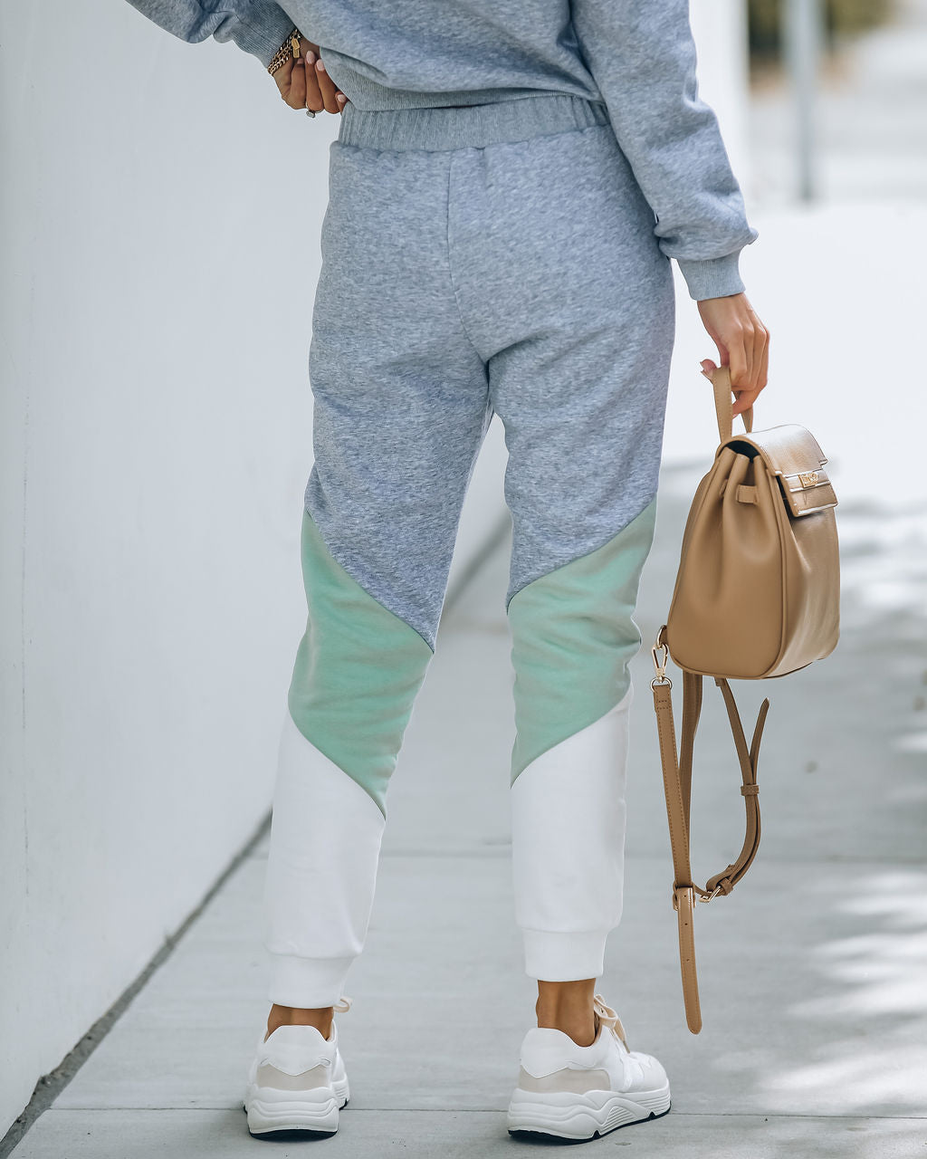 Penn Cotton Blend Pocketed Chevron Joggers