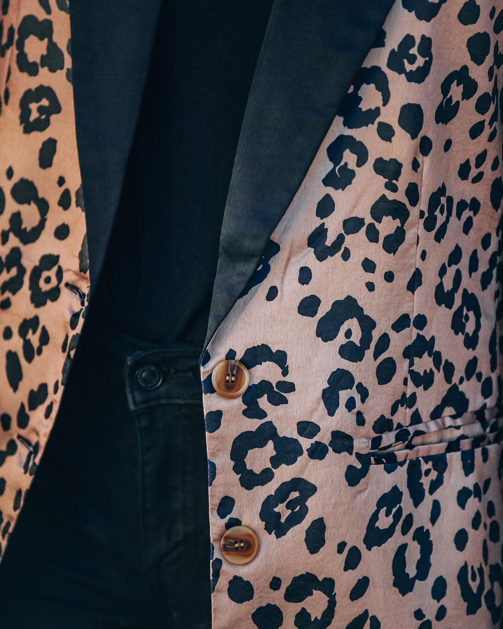Kryptonite Pocketed Leopard Blazer
