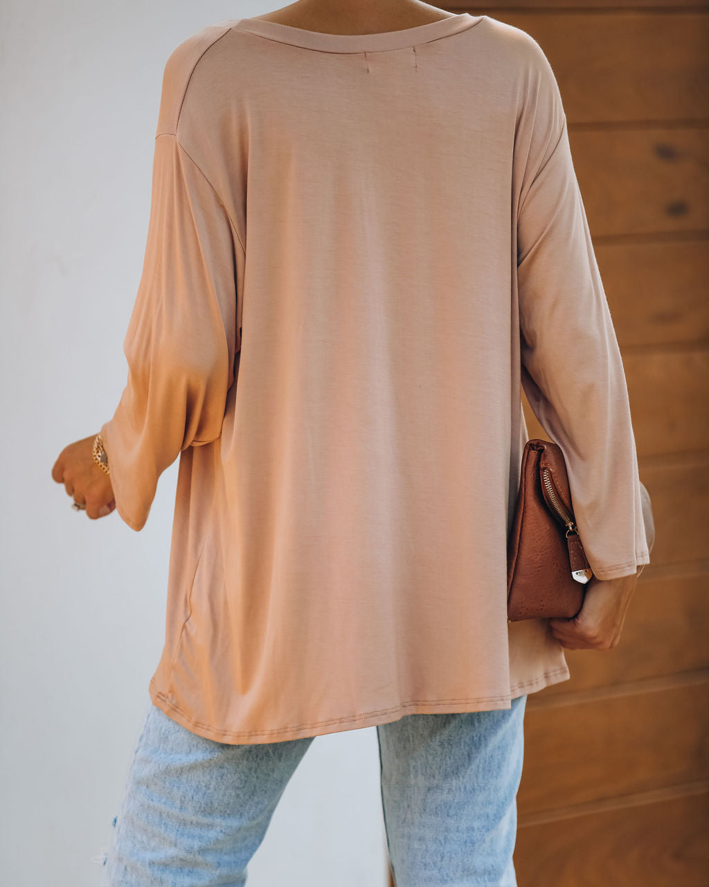 Logan 3/4 Sleeve Tee - Clay