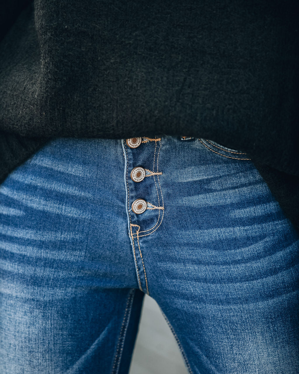 Rock You High Rise Bell Bottom Denim Pants