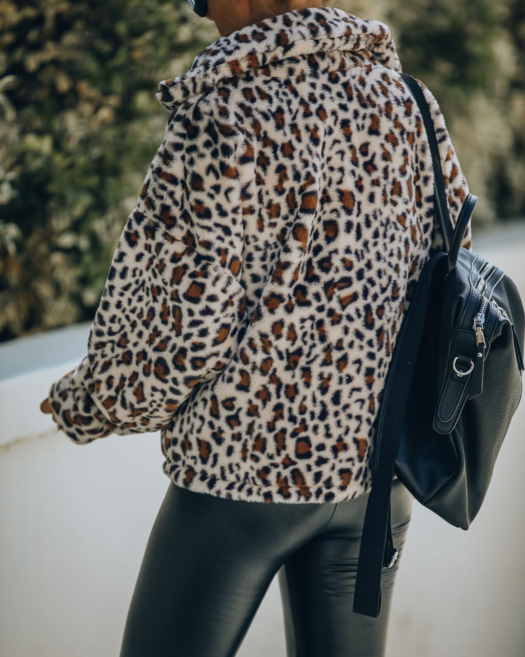 Life Is Purr-Fect Half Zip Faux Fur Pullover