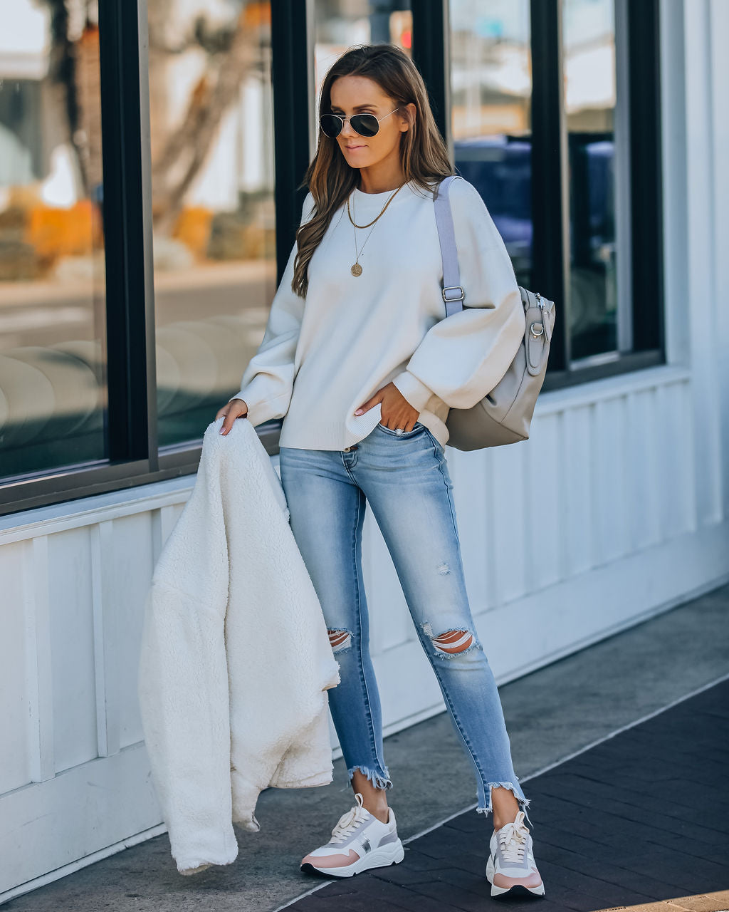 Lexa Knit Sweater - Off White