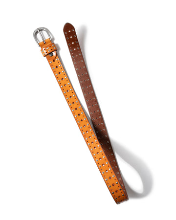 Lagoon Studded Faux Leather Belt